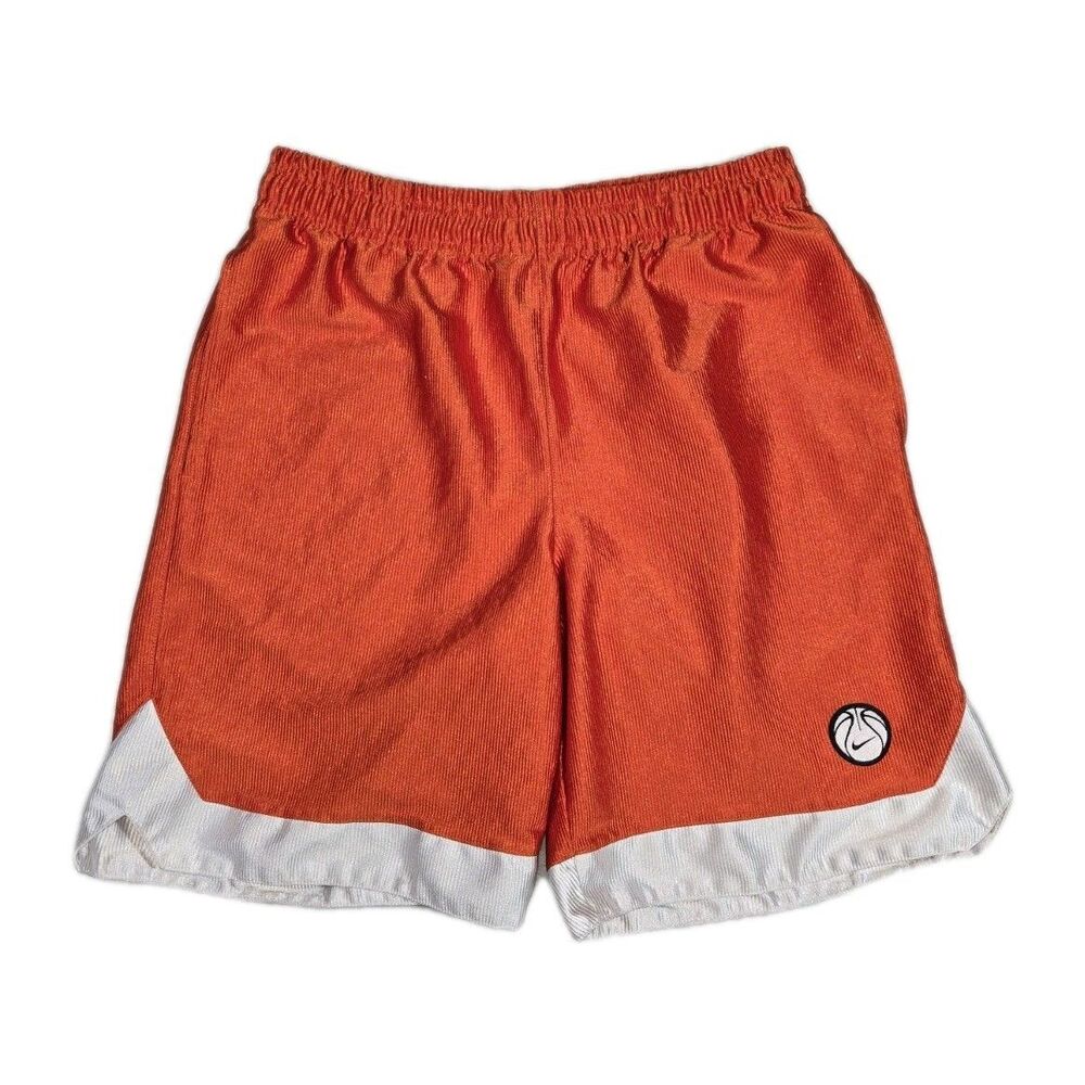 Mens Nike Vintage Y2k Basketball Shorts Medium Orange 29x9